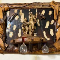 بار و تزئینی بار و کمد چوبی قدیمی