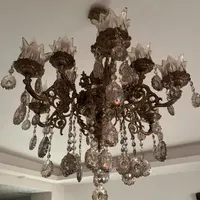لوستر برنجی ۱۲شعله