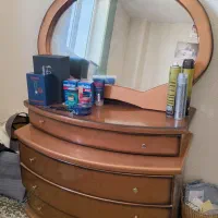 دراور آینه کمد پاتختی تخت