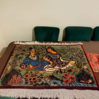 تابلو فرش دست بافت یک متر خیلی قدیمی لیلی مجنون|تابلو فرش|تهران, سعادت‌آباد|دیوار