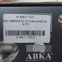 ۱۲ استکان کمرباریک طلاکوب نگین دار  ABKA|ظروف سرو و پذیرایی|تهران, شهرک محلاتی|دیوار