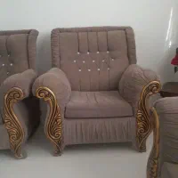 مبل هفت نفره و جلو مبلی