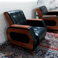 مبل نیم ست ۴ نفره چستر طبی گودی کمر چرم پتینه|دفتر کار|سبزوار, امام خمینی (ناوی)|دیوار