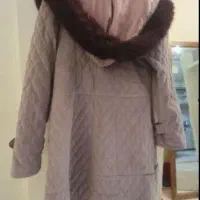 کاپشن کت پالتو مانتو مخمل کبریتی طوسی ۴۴ پاییزه|کیف، کفش، کمربند|تهران, امام حسین|دیوار