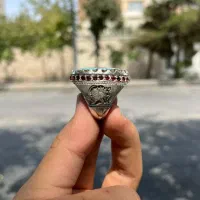 انگشتر نقره فیروزه نیشابور دستساز|جواهرات|اصفهان, پروین|دیوار