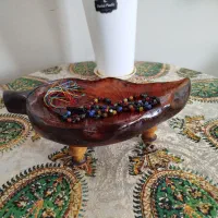 ظرف چوبی دست‌ساز