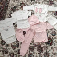 ست هشت تکه کودک کاملا نو مناسب سیسمونی و ست خواب