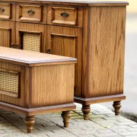 میز کنسول حصیری|بوفه، ویترین، کنسول|مشهد, سیلو|دیوار