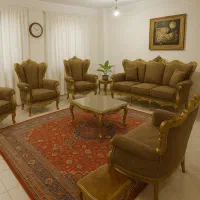 مبلمان سلطنتی سفارشی   تمام راش با منبت طلایی|مبلمان خانگی و میز عسلی|تهران, کاشانک|دیوار