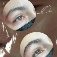 آموزش و خدمات اکستنشن لیفت و لمینت مژه وابرو|خدمات آرایشگری و زیبایی|رشت, منظریه|دیوار