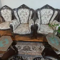 مبل 9 نفره با سه تا عسلی