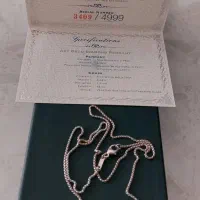 آویز جواهر تنیسی بابرلیان پاک سفید