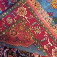 فرش زرع نیم چله ابریشم|فرش|کرمانشاه, |دیوار