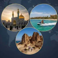 تور ریلی و هوایی مشهد کیش قشم شیرازو..