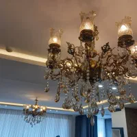 لوستر برنزی|لوستر و چراغ آویز|اراک, |دیوار