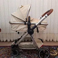 کالسکه کودک ببکو مدل ubest و صندلی غذا برند زویه