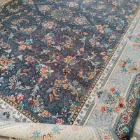 فرش طوسی نقره ای