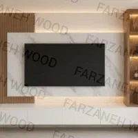 میز تی‌وی تی‌وی‌وال باکس دیواری شلف مدل پریا