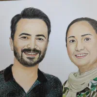 نقاشی چهره|تابلو، نقاشی، عکس|رشت, استادسرا|دیوار