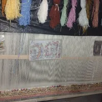 فرش دستباف نیمه کاره کاشان|گلیم، جاجیم، گبه|مراغه, |دیوار