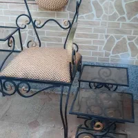 میز، و صندلی فرفورژه