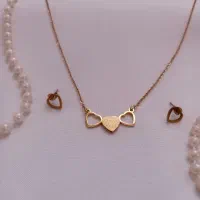 گردنبند و گوشواره رنگ ثابت|بدلیجات|ساوه, |دیوار