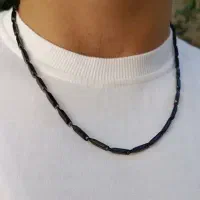 گردنبند کبریتی مشکی ، رنگ ثابت