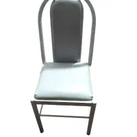 صندلی پایه فلز چرمی