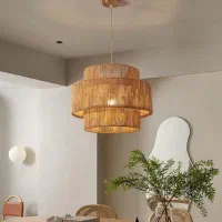 لوستر دستساز حصیری|لوستر و چراغ آویز|شیراز, قدوسی غربی|دیوار