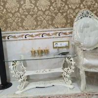 مبلمان نه نفره ب همراه عسلی و کاور|مبلمان خانگی و میز عسلی|فریمان, |دیوار