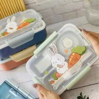 انواع ظرف غذا فانتزی استیل پیاله دار ، طرح خرگوش