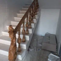 ساخت پله دوبلکسی ونرده چوبی|خدمات پیشه و مهارت|اراک, |دیوار