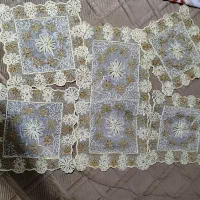 رومیزی هندی سرمه دوزی