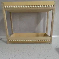 استند چوبی دو طبقه لبه مهره ای