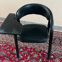 صندلی دانشجویی دسته دار چرمی