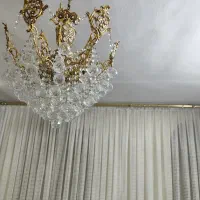 لوستر سقفی شش شاخه برنج