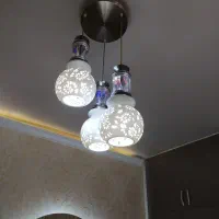 لوستر سه شاخه سرامیکی بسیار شیک