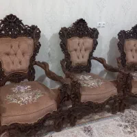 مبل سلطنتی  با چوب راش|مبلمان خانگی و میز عسلی|پارس‌آباد, |دیوار