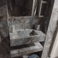 روشویی سرامیکی مدرن مدل دیواری طرح ماربل|لوازم سرویس بهداشتی|همدان, |دیوار