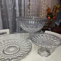 کریستال پذیرایی، سوگا ژاپن، ظرف پایه دار