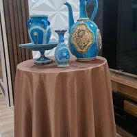 میزخاطره با سرویس سفالی روکش مخمل|صنایع دستی و سایر لوازم تزئینی|ابهر, |دیوار