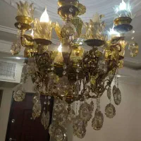 لوستر برنز 12 شعله و 6 فرشته