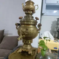 سماور ذغالی برنجی زیرخاکی