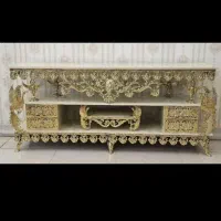 میز جلومبلی برنز و برنزی افتابگردان سنگین|مبلمان خانگی و میز عسلی|ارومیه, |دیوار