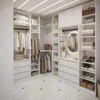 طراحی سه بعدی و اجرای کابینت و کمد‌ودیواری،3D