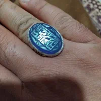 انگشتر عقیق خطی یمنی کاردست سیدحسن