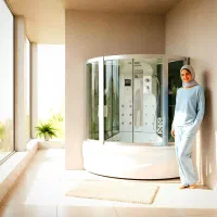کابین دوش مخصوص سرمای بیستون جکوزی سونا بخار خشک|لوازم حمام|کرمانشاه, |دیوار