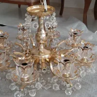 لوستر طلاکاری شده|لوستر و چراغ آویز|اردبیل, |دیوار