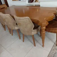 میز ناهار خوری ۸نفره چوب