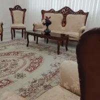 حراج و فروش فوری مبلمان سلطنتی ۹ نفره همراه ۳ میز|مبلمان اداری|مشهد, آزادشهر|دیوار